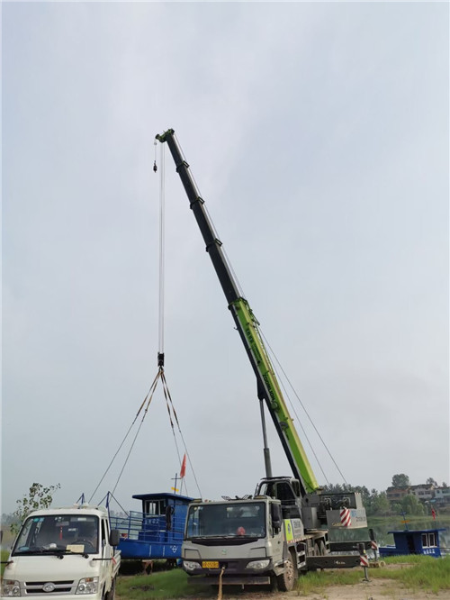 金寨县桥梁建设吊装案例